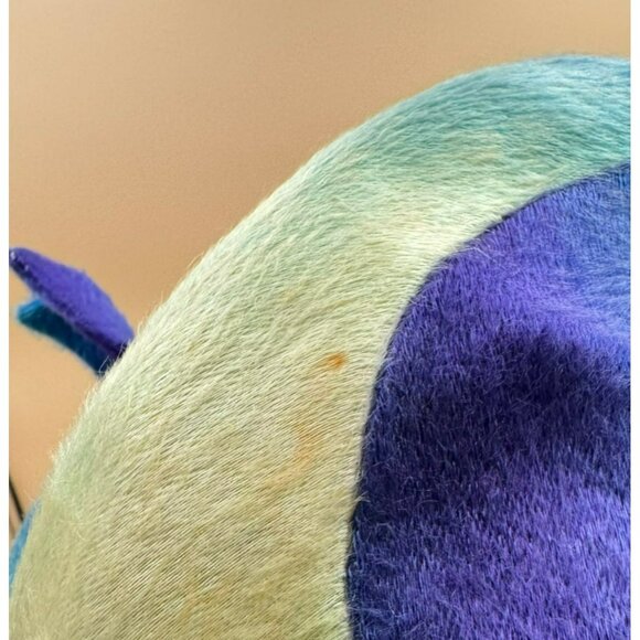 Vintage 1950s Miss Lucille for Frost Bros Felt Hat Turban Style Ombre Blue - Picture 6 of 8